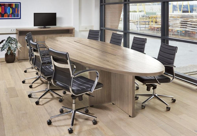 Manage-It-soikea kokouspöytä – 420 x 138 cm