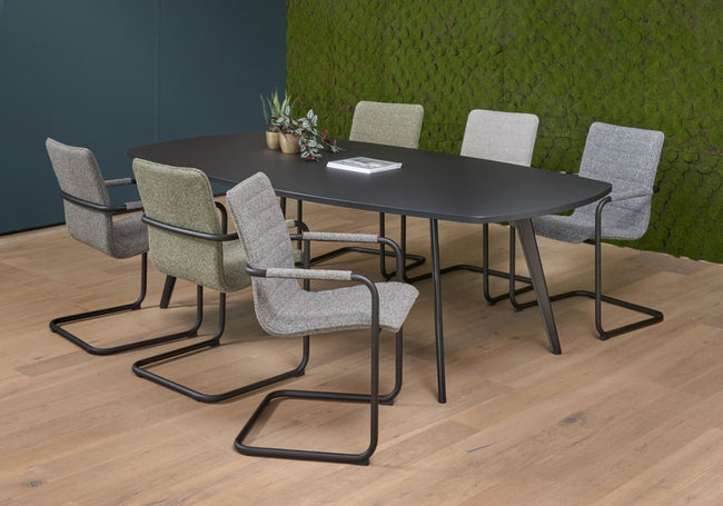 Real Danish -soikea kokouspöytä 240×120 cm