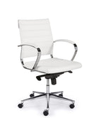 Cadeira de Escritório 600 Design – Encosto Baixo em Pele PU