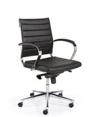 Cadeira de Escritório 600 Design – Encosto Baixo em Pele PU
