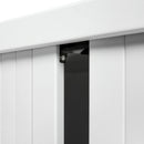 Elegance Tambour Door Cabinet 135 x 120 x 43 cm with 2 Shelves