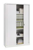 Elegance Tambour Door Cabinet 198 x 120 x 43 cm with 4 Shelves