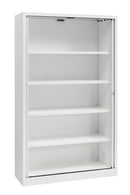 Elegance Tambour Door Cabinet 198 x 120 x 43 cm with 4 Shelves