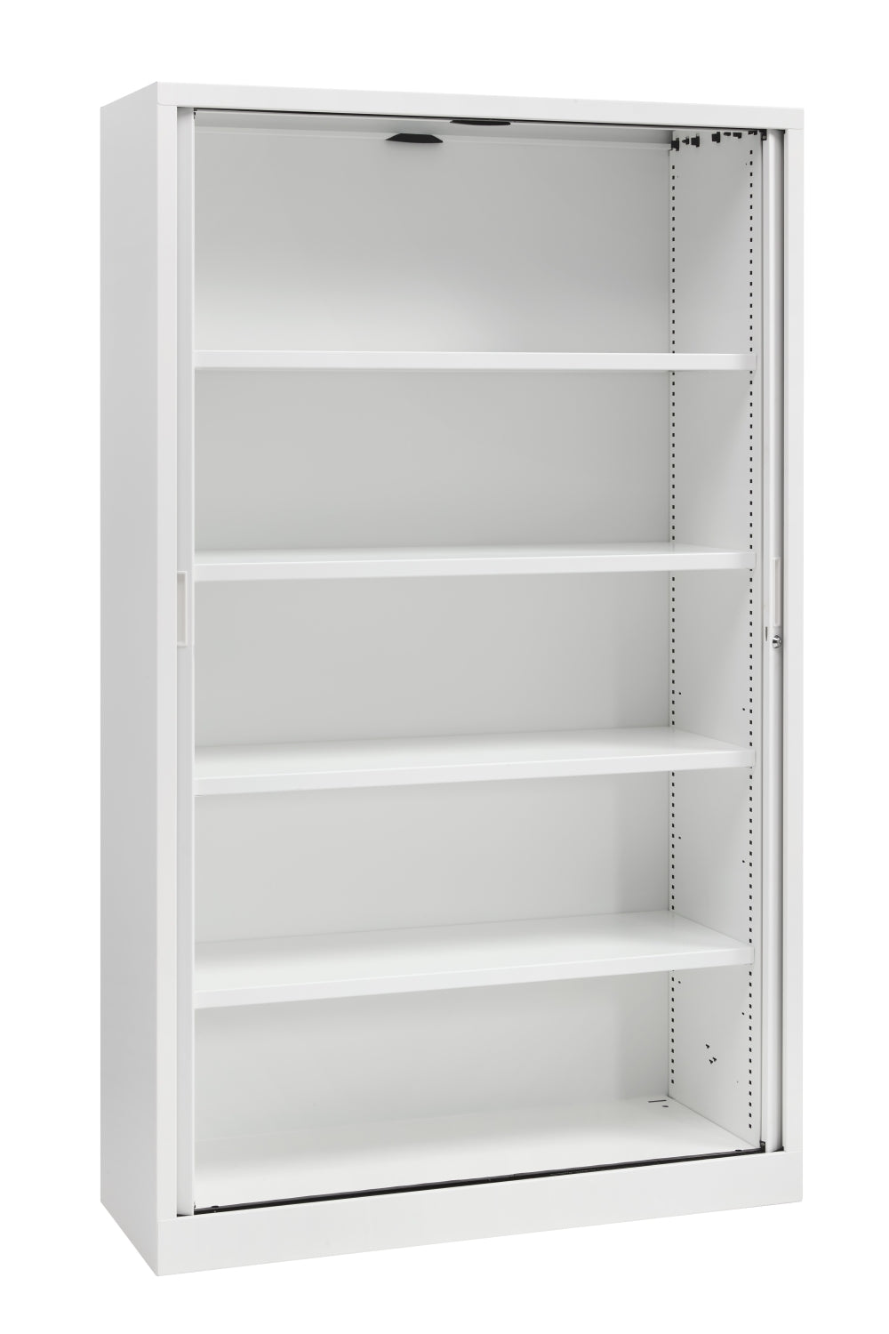 Elegance Tambour Door Cabinet 198 x 120 x 43 cm with 4 Shelves