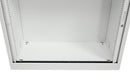 Tambour Door Cabinet 118 x 120 x 43 cm with 2 Shelves