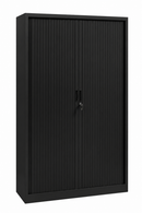 Elegance Tambour Door Cabinet 198 x 120 x 43 cm with 4 Shelves