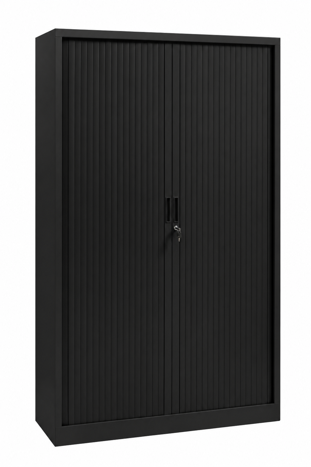Elegance Tambour Door Cabinet 198 x 120 x 43 cm with 4 Shelves
