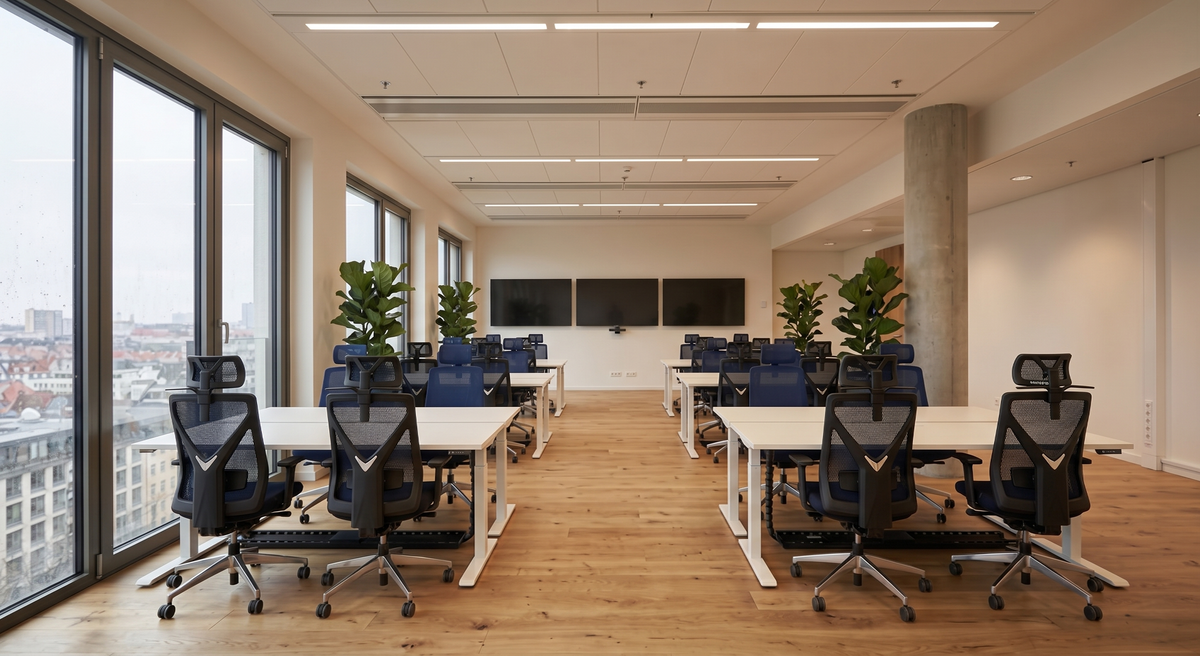 Illustrative 3D office concept